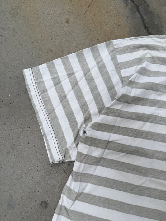 1990s Striped Boxy Tee - XL