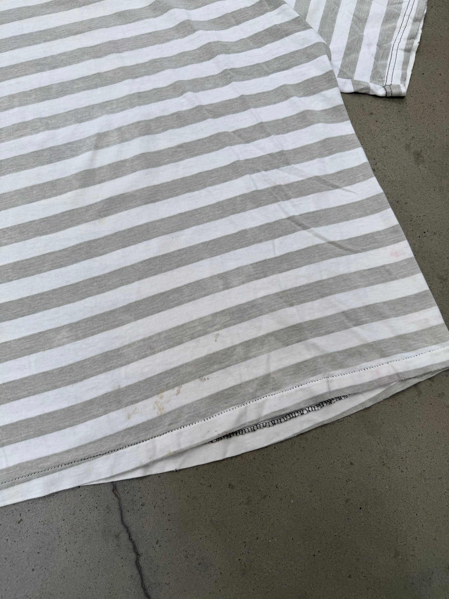 1990s Striped Boxy Tee - XL