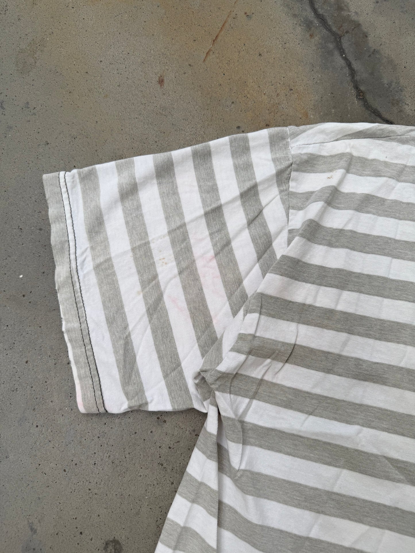 1990s Striped Boxy Tee - XL