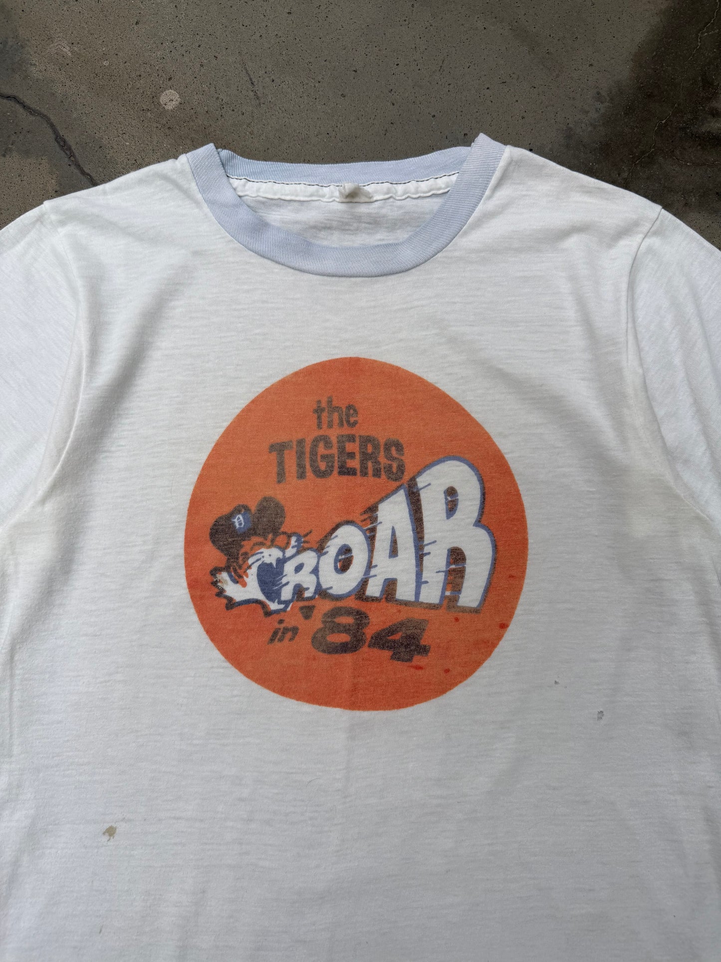 1980s Tigers Roar Ringer Tee - M