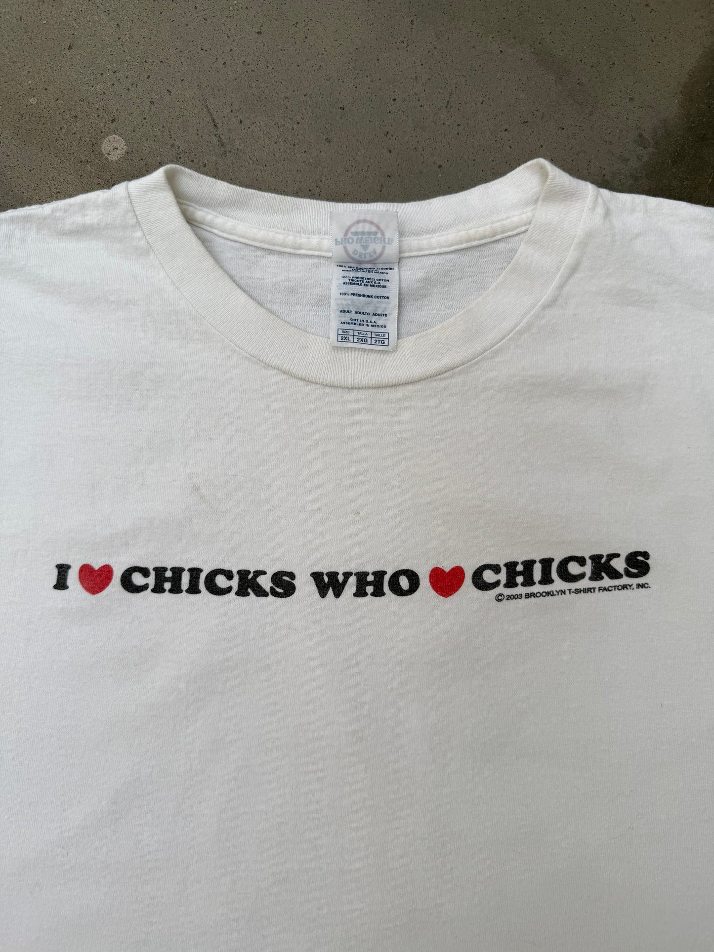 2000s I Love Chicks Tee - XL