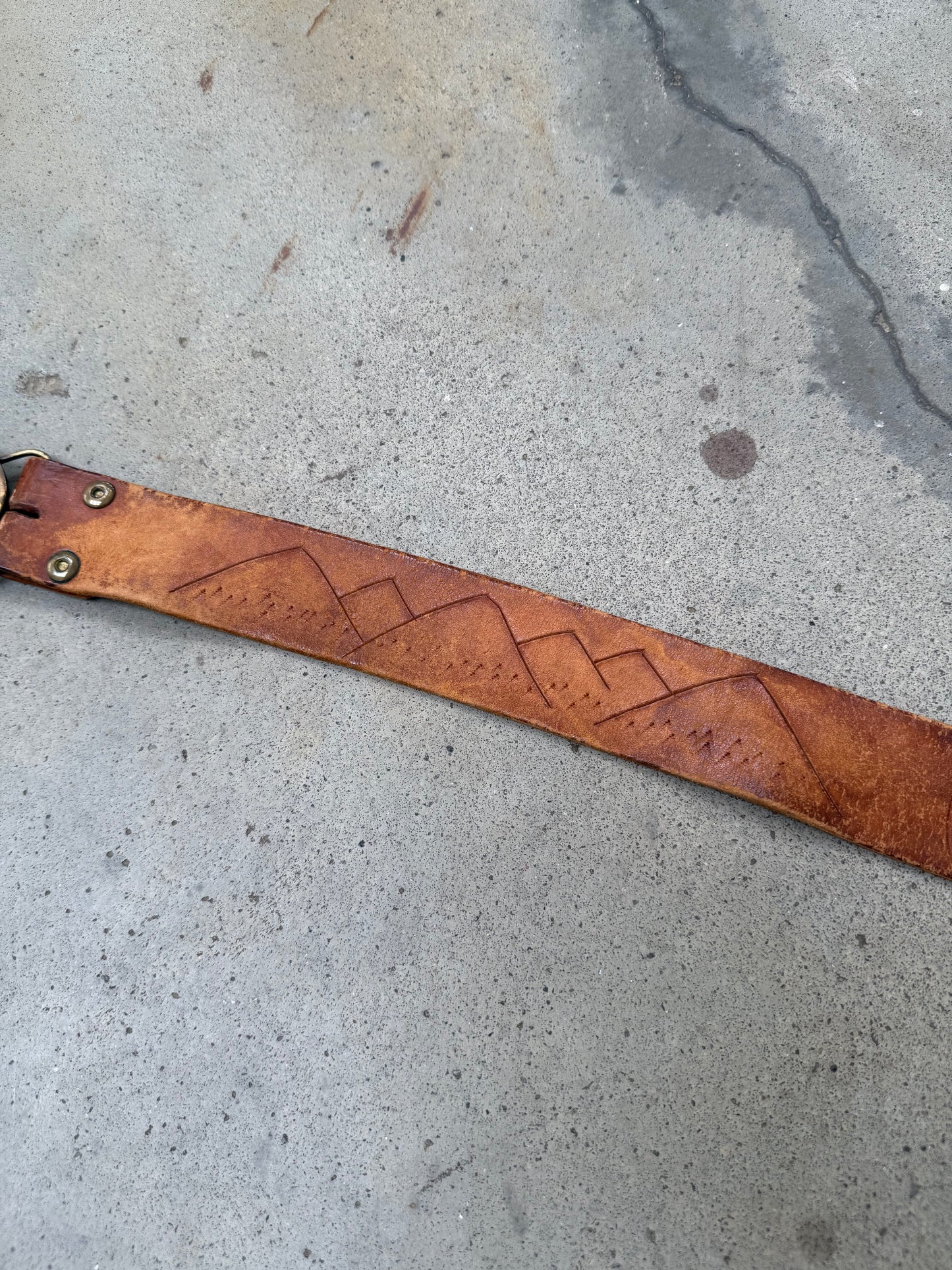 1970s Leather Colorado Belt - 30