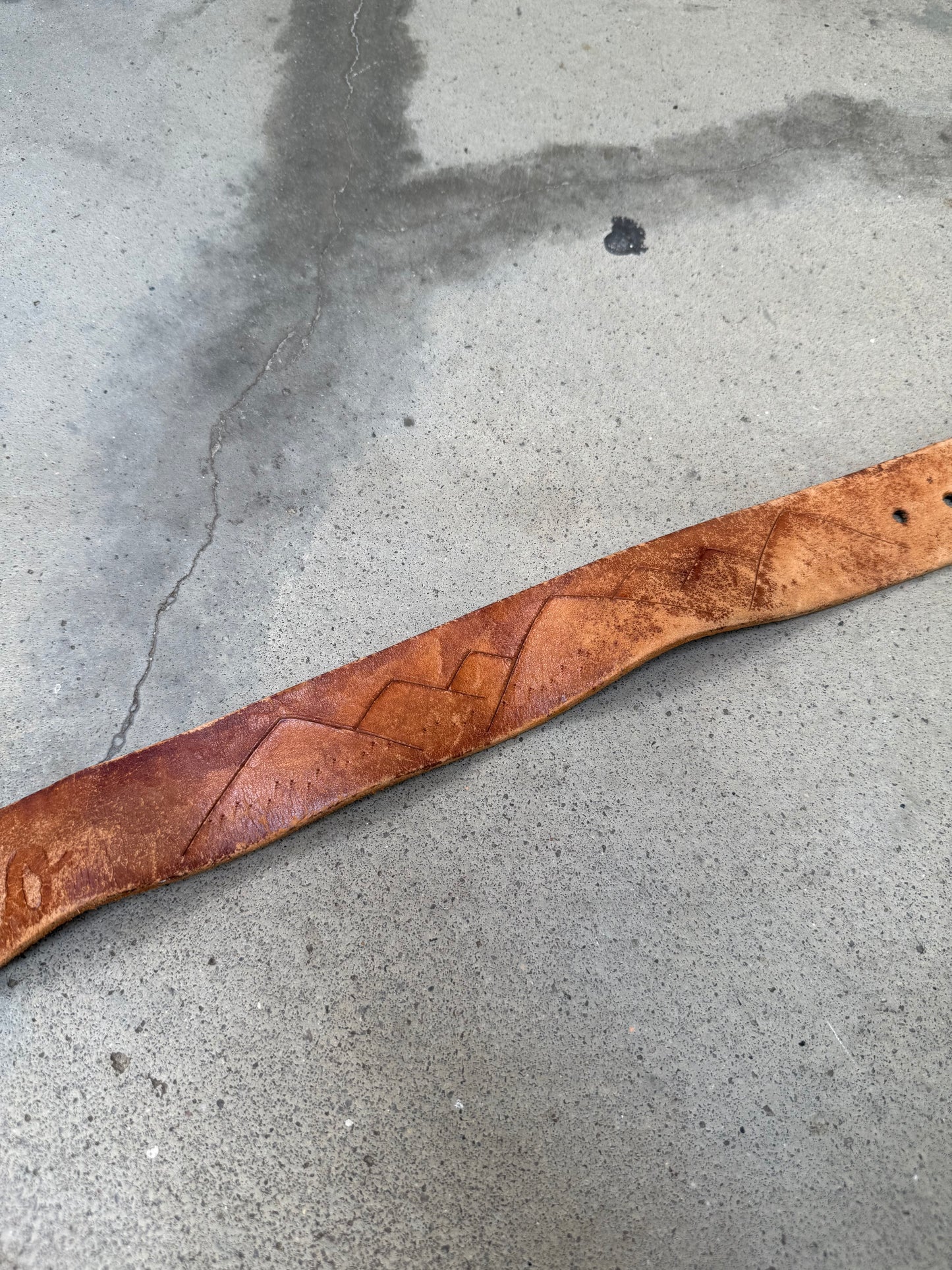 1970s Leather Colorado Belt - 30