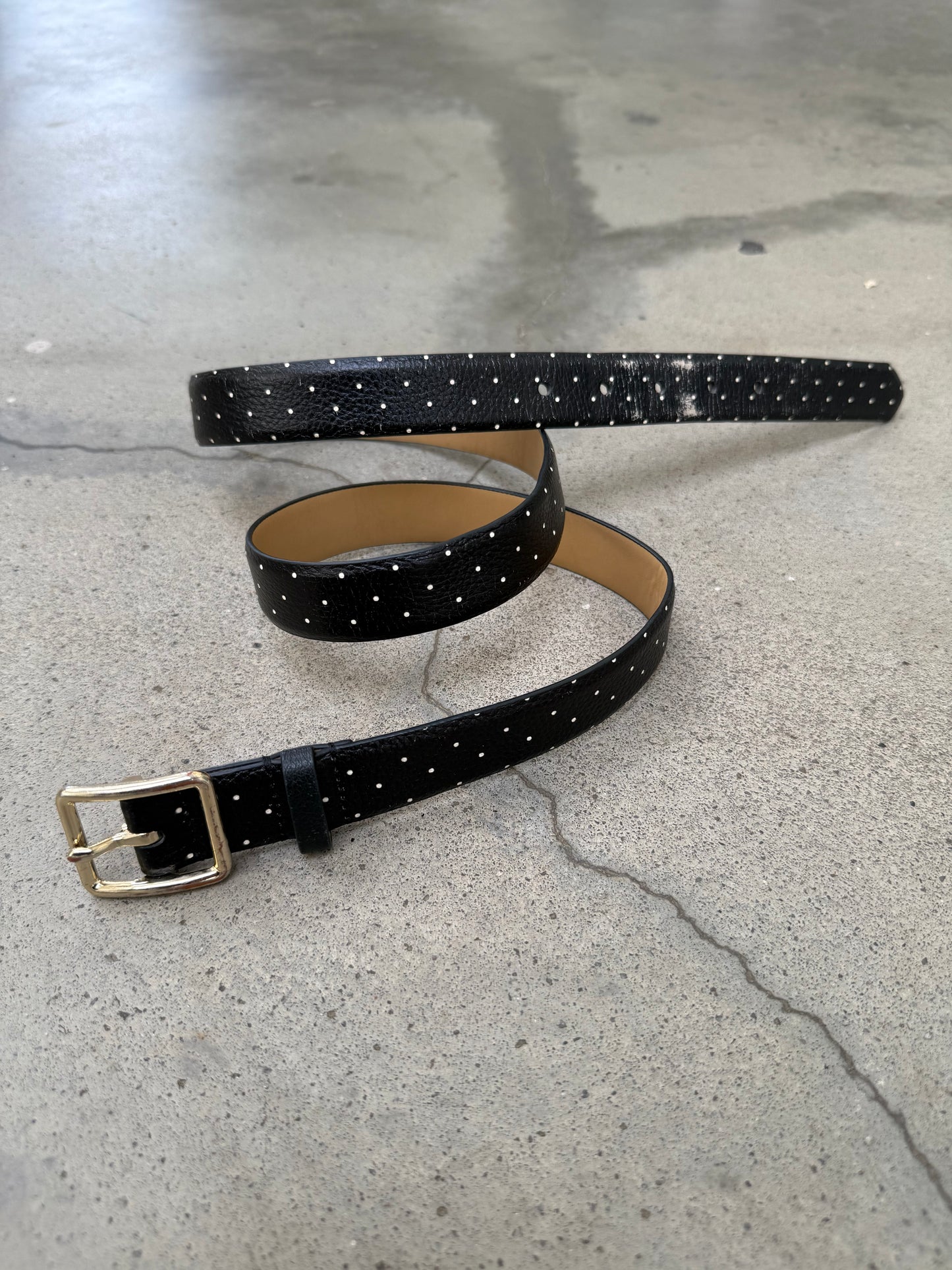 2000s Polka Dot Belt - 34"