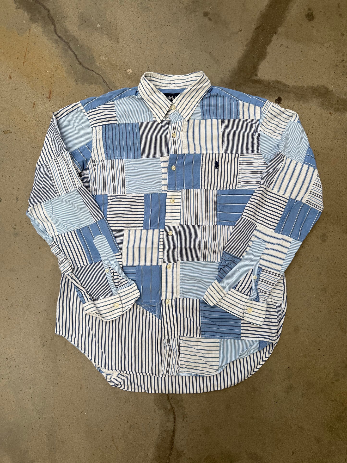 2000s Polo Ralph Lauren Patchwork Shirt - L