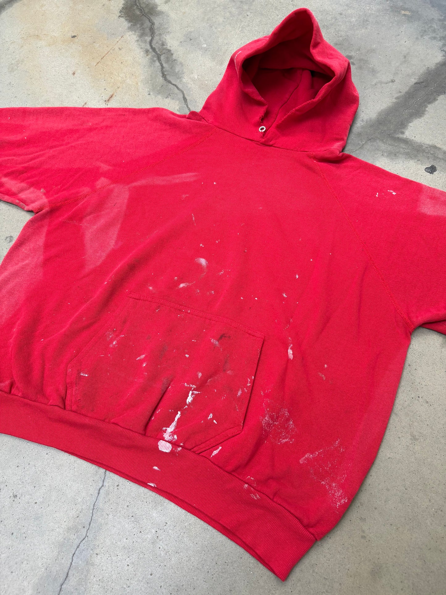 1990s Sun Faded Painter Hoodie - XL