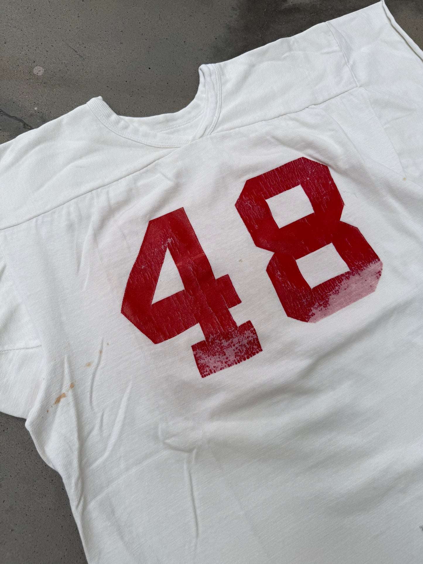 1970s Chopped Cotton Football Jersey - L
