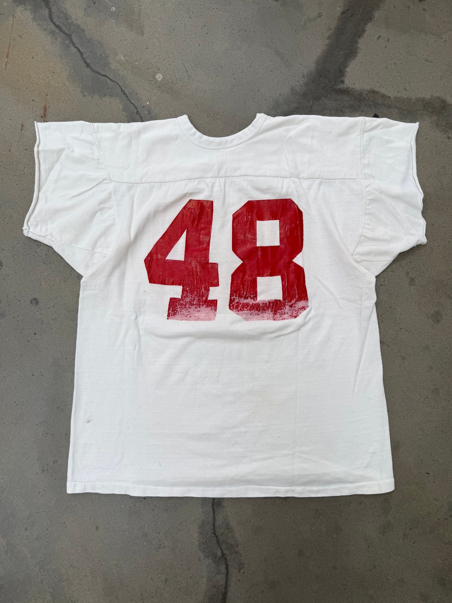 1970s Chopped Cotton Football Jersey - L