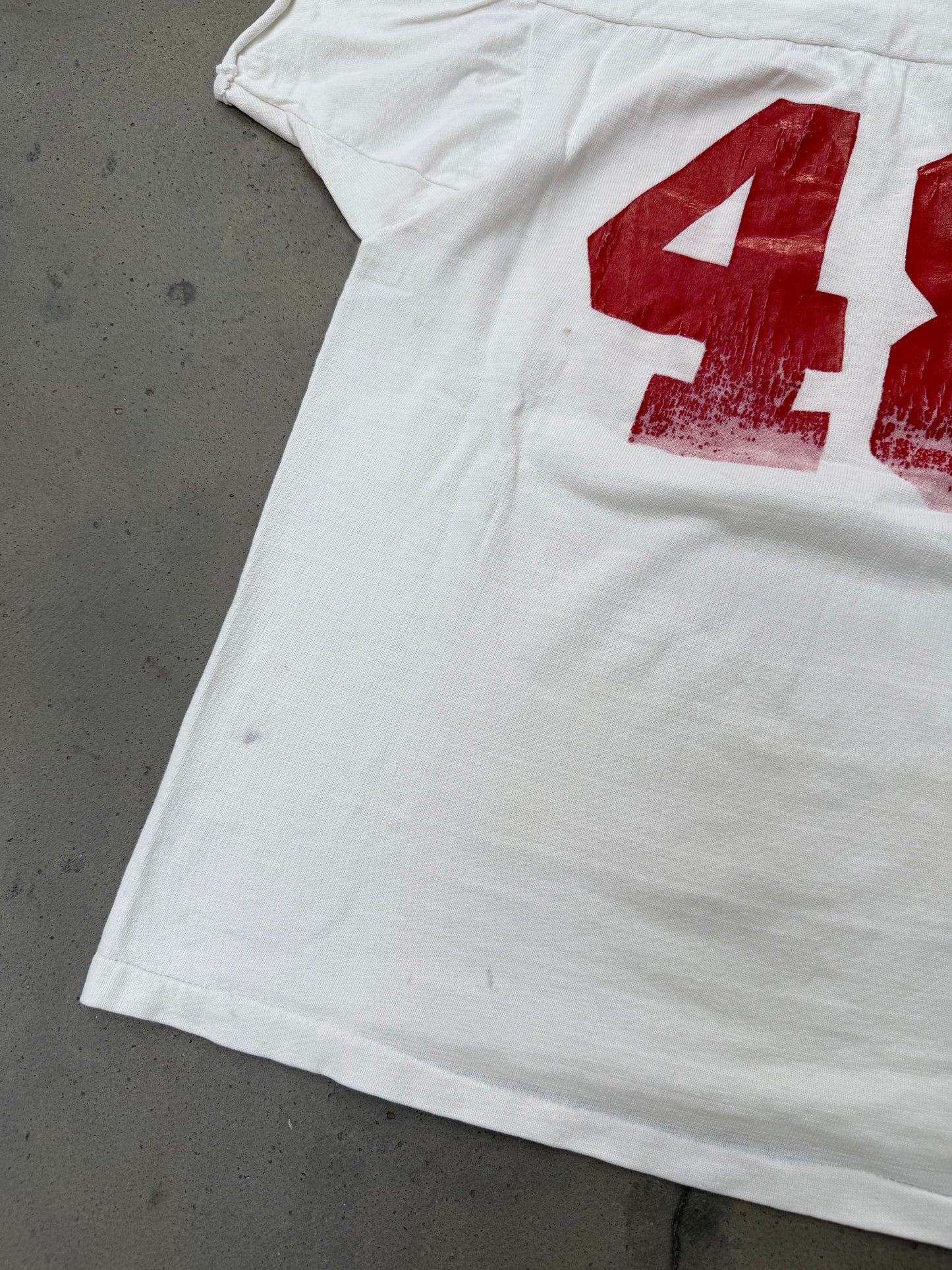 1970s Chopped Cotton Football Jersey - L