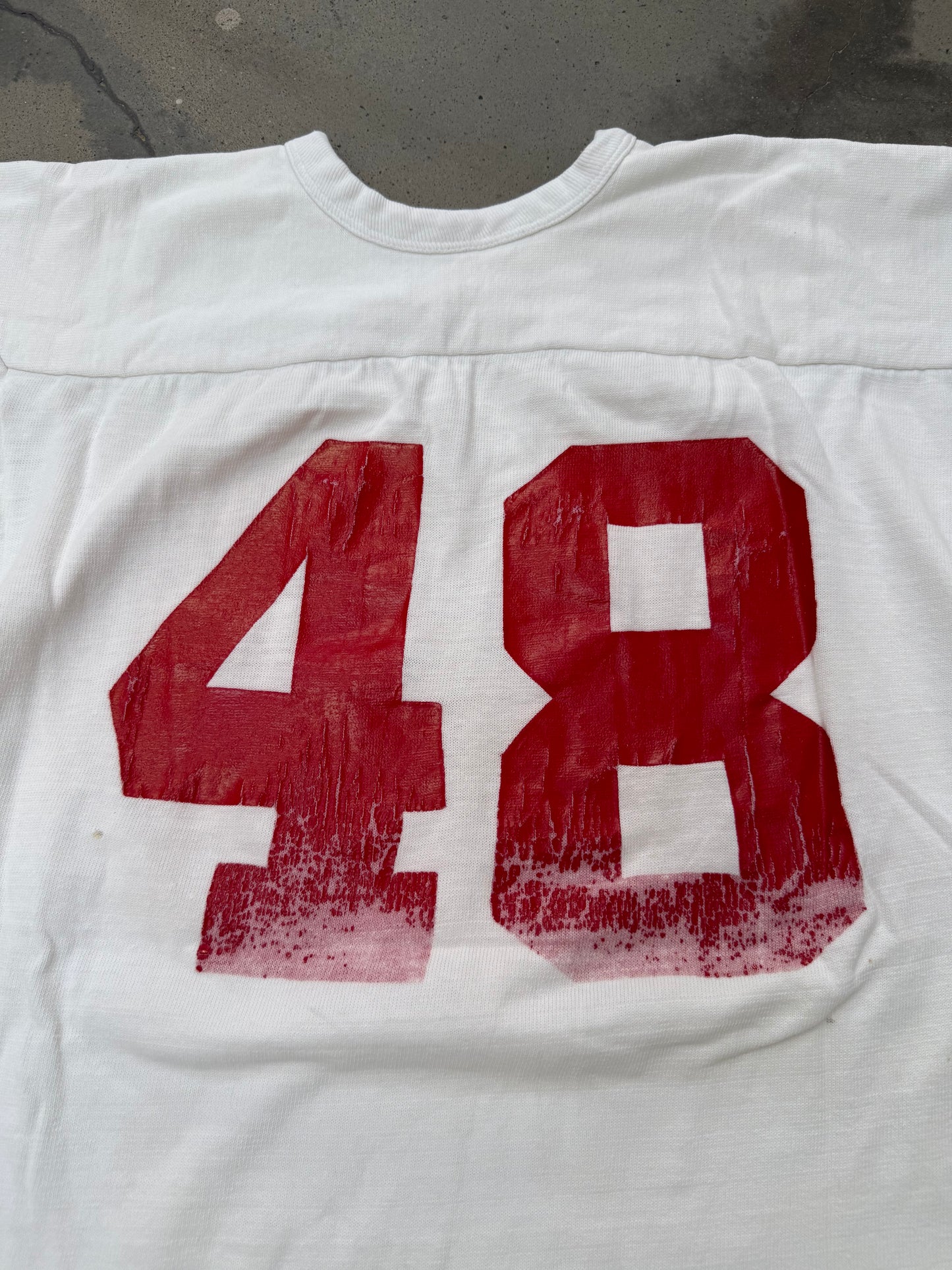 1970s Chopped Cotton Football Jersey - L