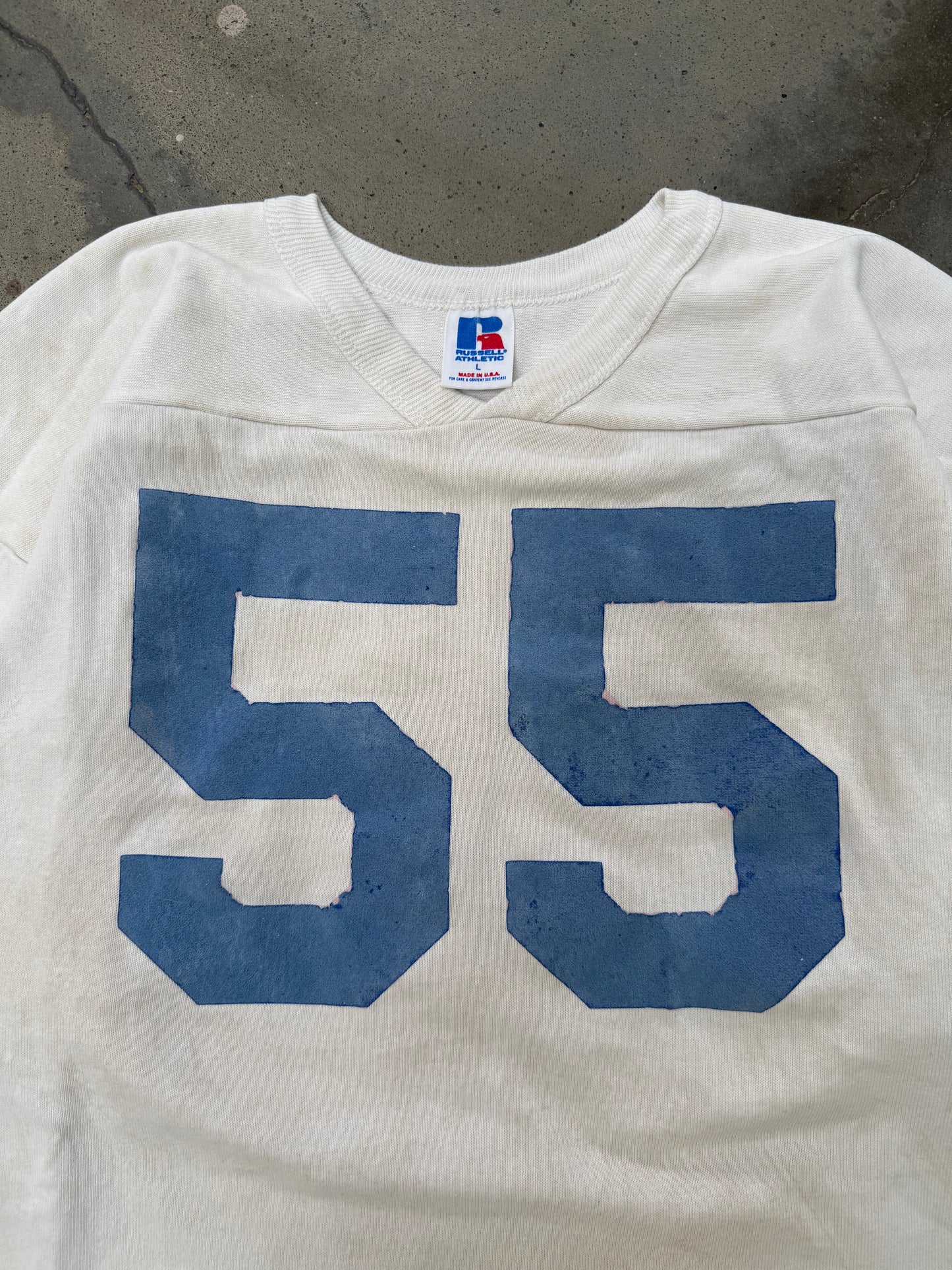 1980s Russell Poly Cotton Football Jersey - L