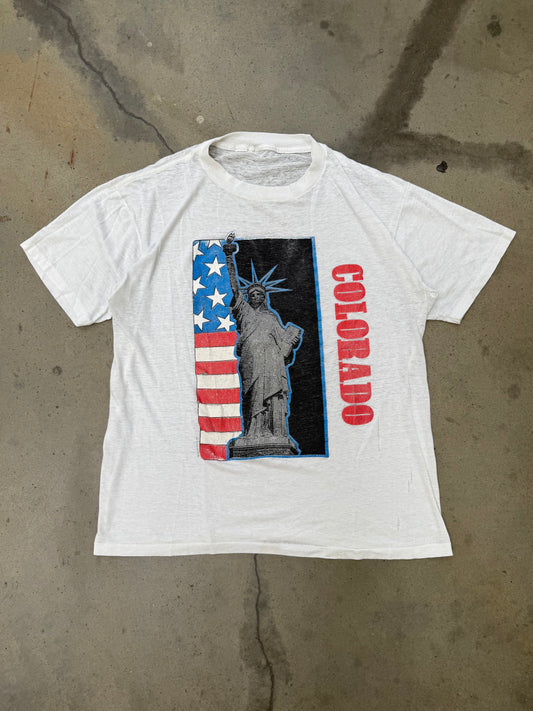 1990s Colorado Lady Liberty Tee - L