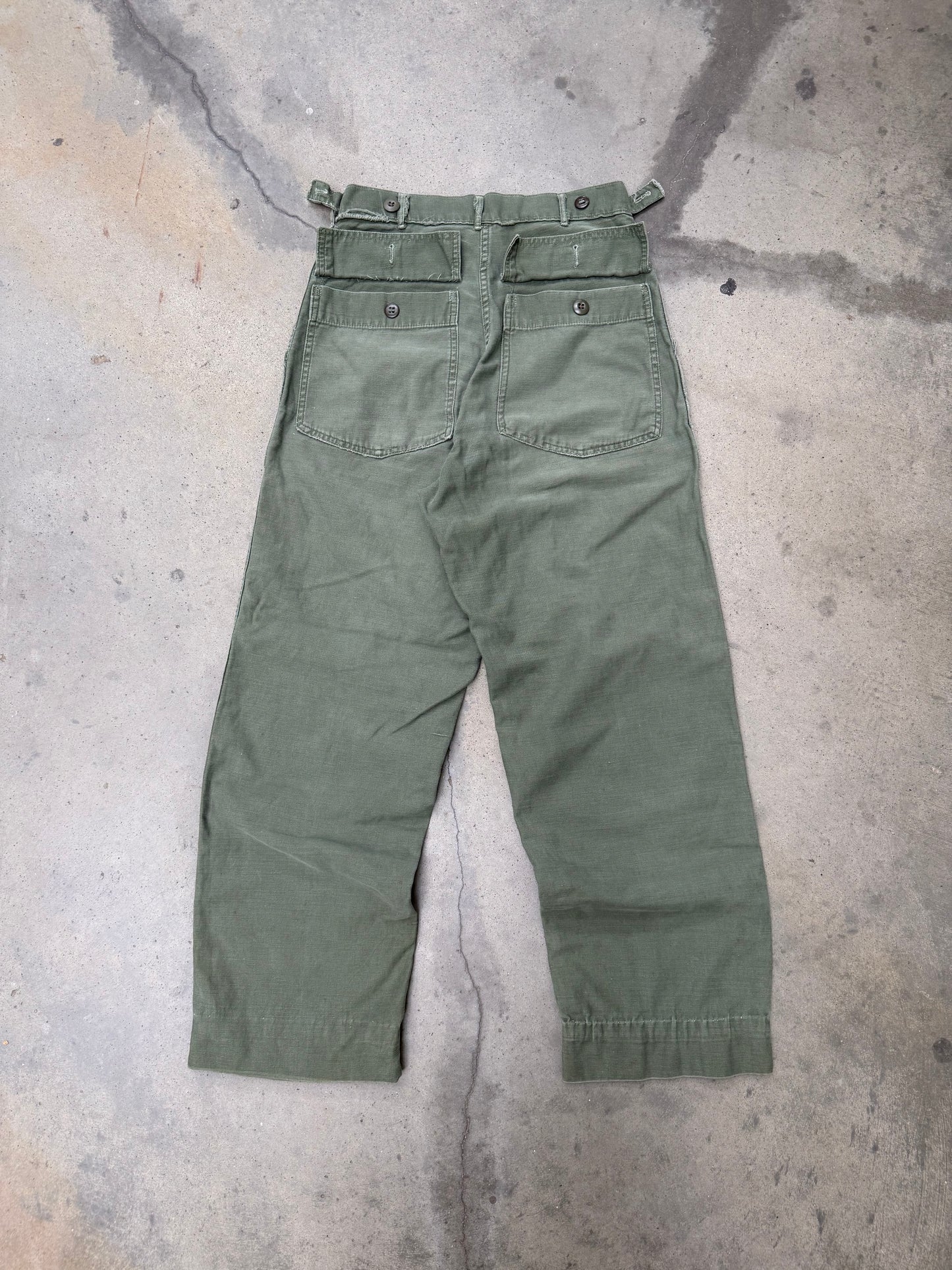 1970s OG107 Military Fatigue Pants - 28X31