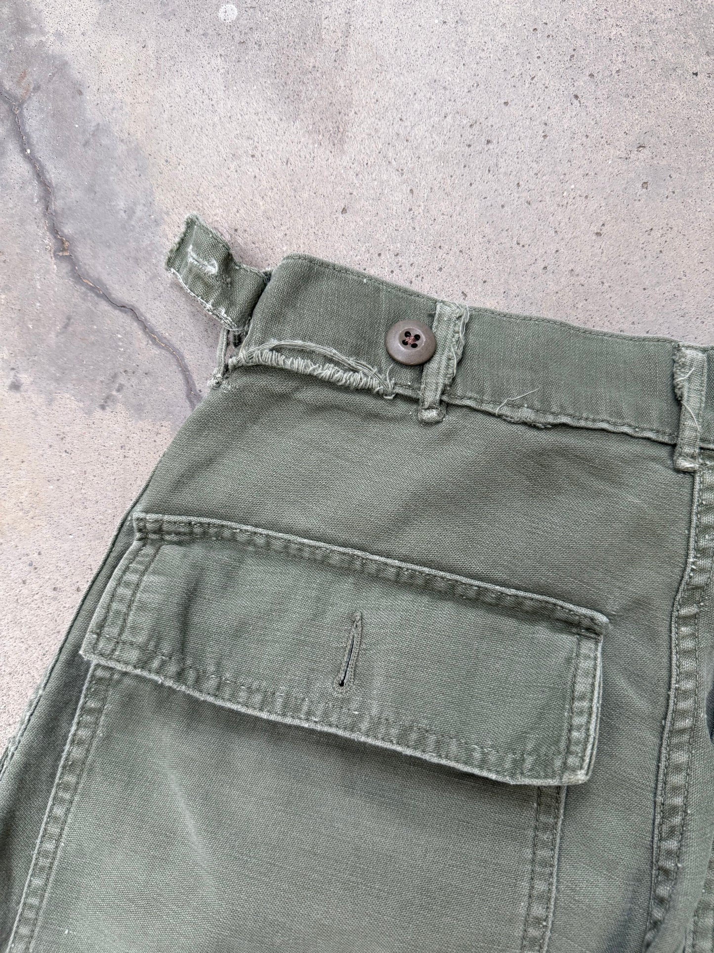 1970s OG107 Military Fatigue Pants - 28X31